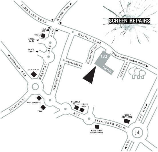 Screen Repairs Location / Map